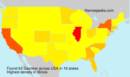 Surname Gaonkar in USA