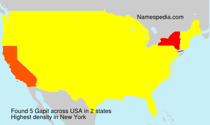 Surname Gapit in USA