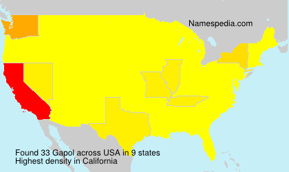 Surname Gapol in USA