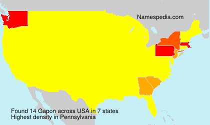 Surname Gapon in USA