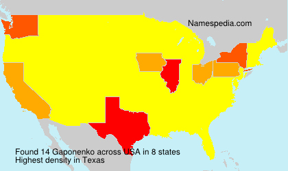 Surname Gaponenko in USA