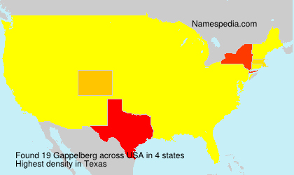 Surname Gappelberg in USA