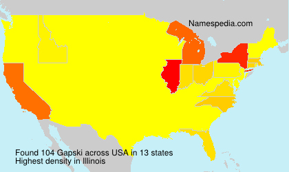 Surname Gapski in USA