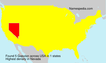 Surname Gaputan in USA