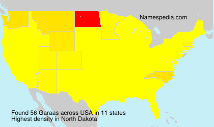 Surname Garaas in USA