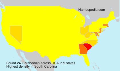 Surname Garabadian in USA
