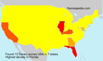 Surname Garaci in USA