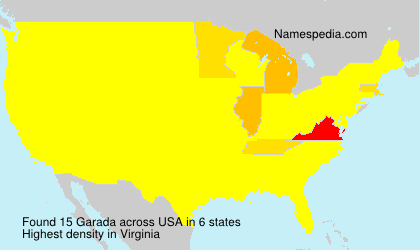 Surname Garada in USA