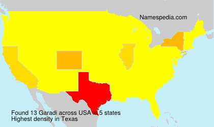 Surname Garadi in USA