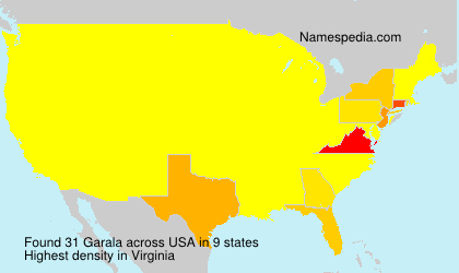 Surname Garala in USA