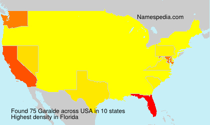 Surname Garalde in USA