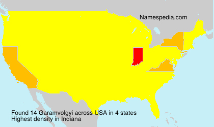 Surname Garamvolgyi in USA