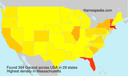 Surname Garand in USA