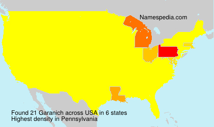 Surname Garanich in USA