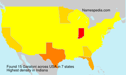 Surname Garatoni in USA