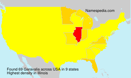 Surname Garavalia in USA