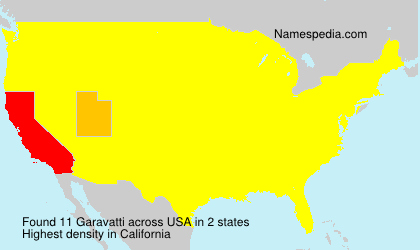 Surname Garavatti in USA