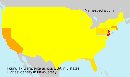 Surname Garavente in USA