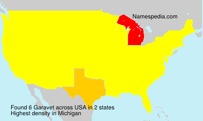 Surname Garavet in USA