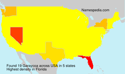 Surname Garaycoa in USA