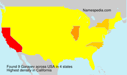 Surname Garayev in USA