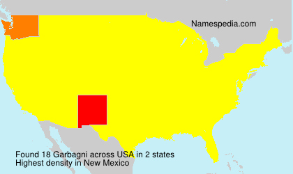 Surname Garbagni in USA