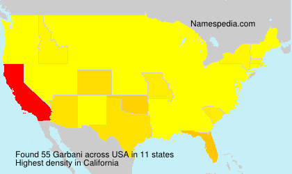 Surname Garbani in USA