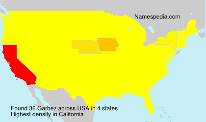 Surname Garbez in USA