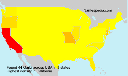 Surname Garbi in USA