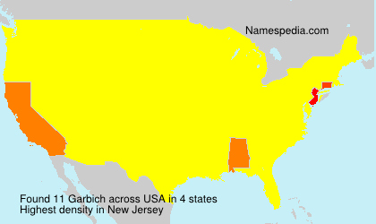 Surname Garbich in USA