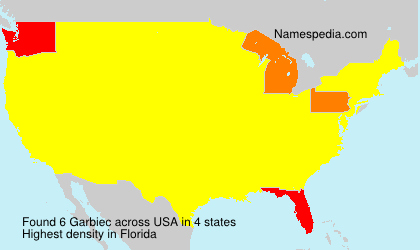 Surname Garbiec in USA
