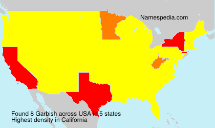 Surname Garbish in USA
