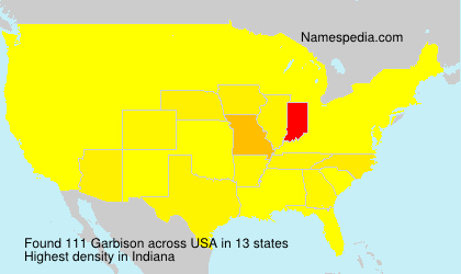 Surname Garbison in USA