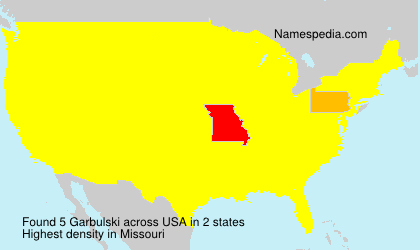 Surname Garbulski in USA