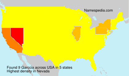 Surname Garccia in USA