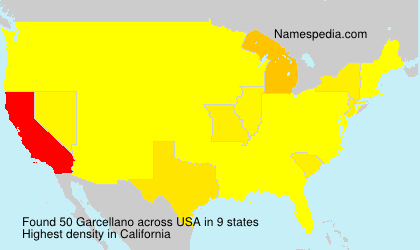 Surname Garcellano in USA