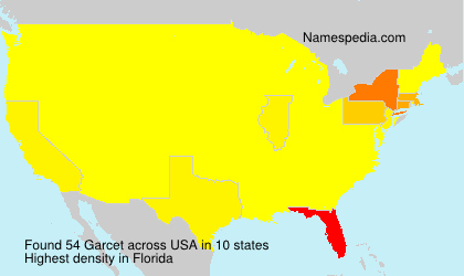 Surname Garcet in USA