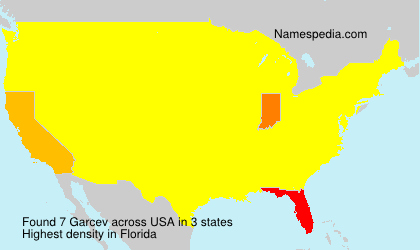 Surname Garcev in USA