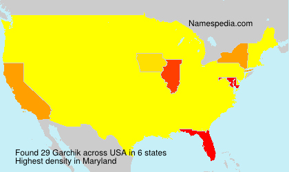 Surname Garchik in USA