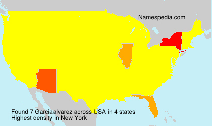Surname Garciaalvarez in USA