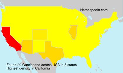 Surname Garciacano in USA