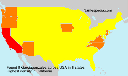 Surname Garciagonzalez in USA