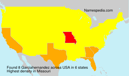 Surname Garciahernandez in USA