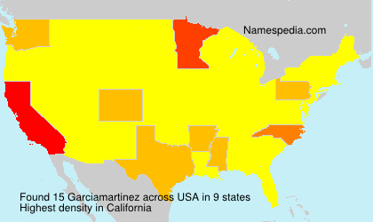 Surname Garciamartinez in USA