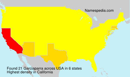 Surname Garciaparra in USA