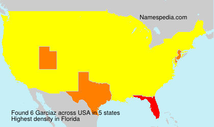 Surname Garciaz in USA