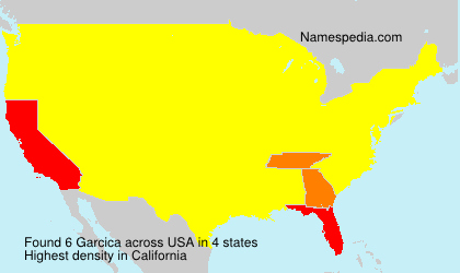 Surname Garcica in USA