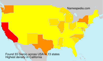 Surname Garcio in USA