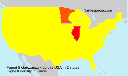 Surname Garczarczyk in USA