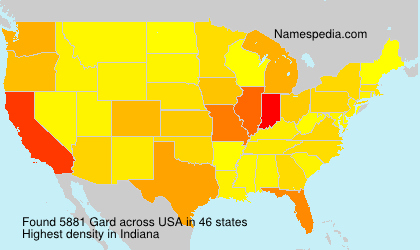 Surname Gard in USA